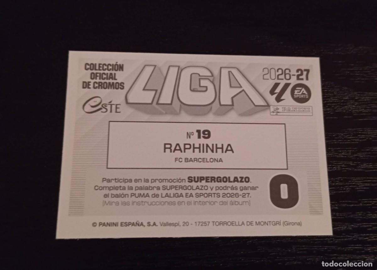 Cromos de f&uacute;tbol: -ESTE 26-27 : RAPHINHA ( BARCELONA ) - Foto 2