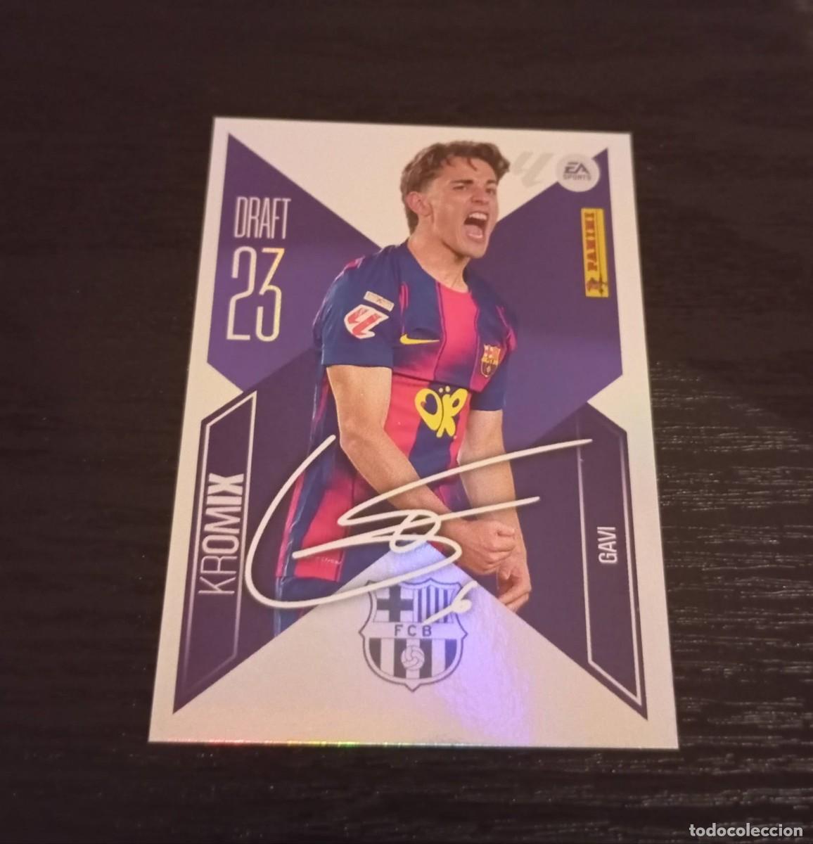 Cromos de f&uacute;tbol: -ESTE 26-27 : GAVI ( BARCELONA ) -- DRAFT 23 KROMIX N&ordm; K 8 --