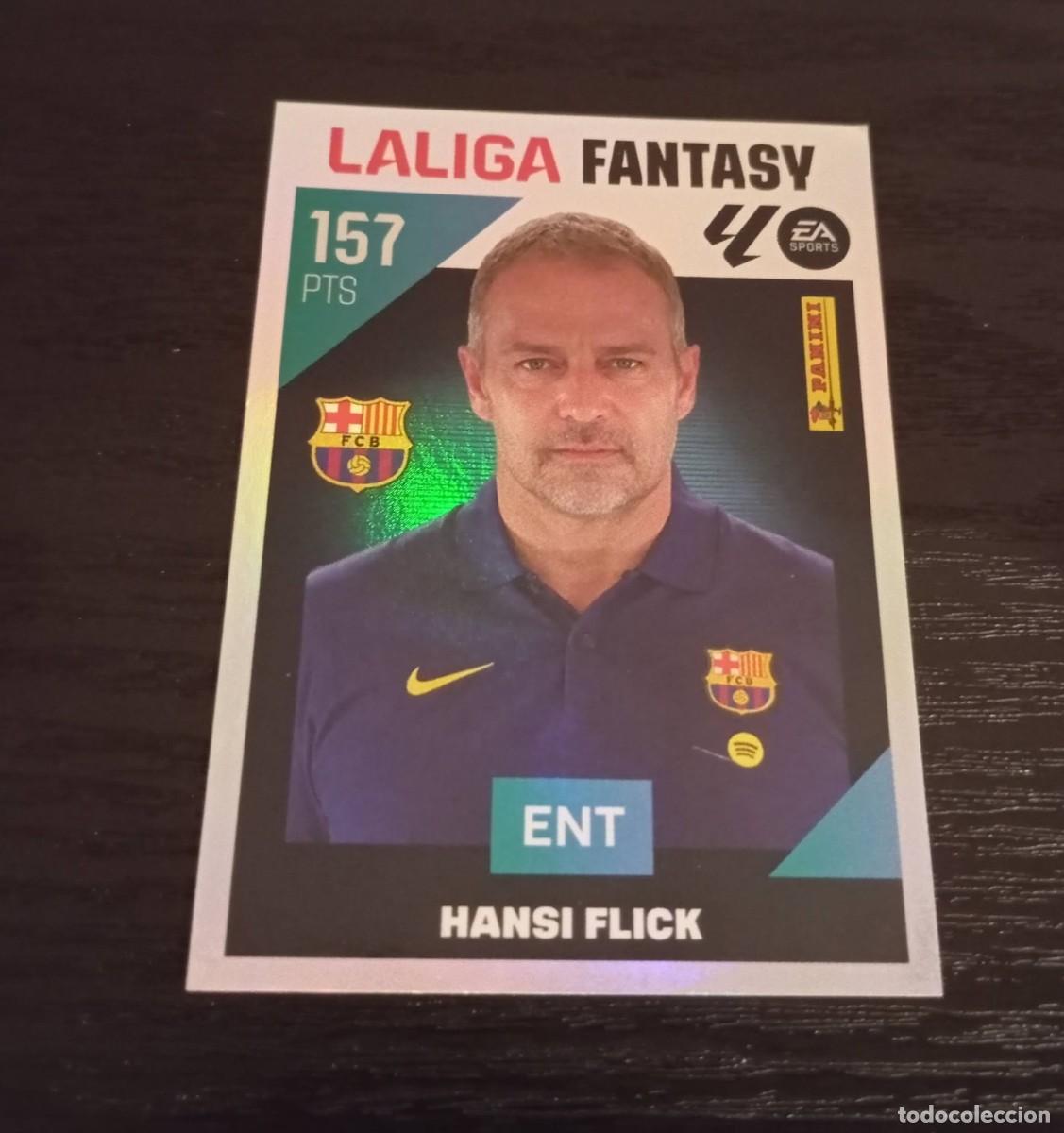 Cromos de f&uacute;tbol: -ESTE 26-27 : HANSI FLICK ( BARCELONA ) -- 1 LA LIGA FANTASY --