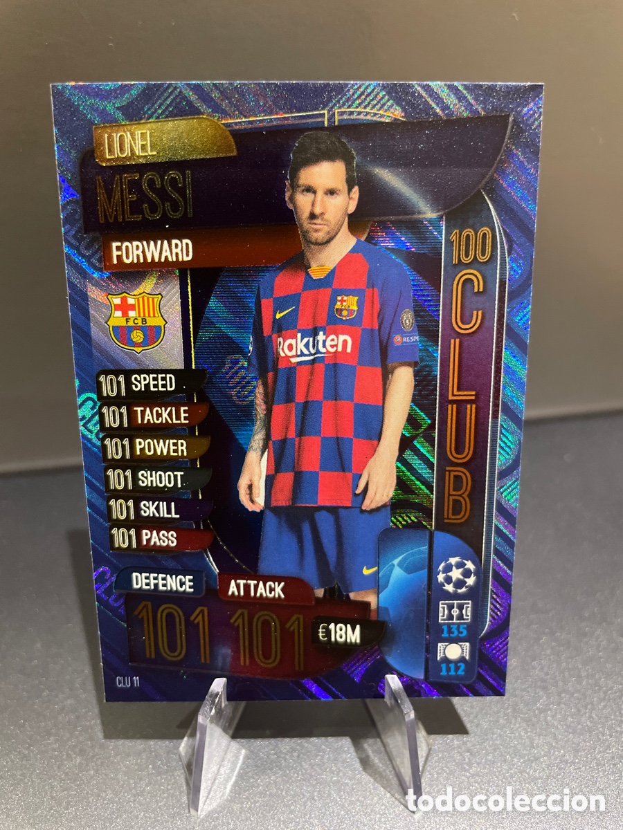 Fu&szlig;ball-Sticker: Lionel Messi CLU 11 CLU11 Club 100 Match Attax 2019-20 2019 2020 Topps FC Barcelona