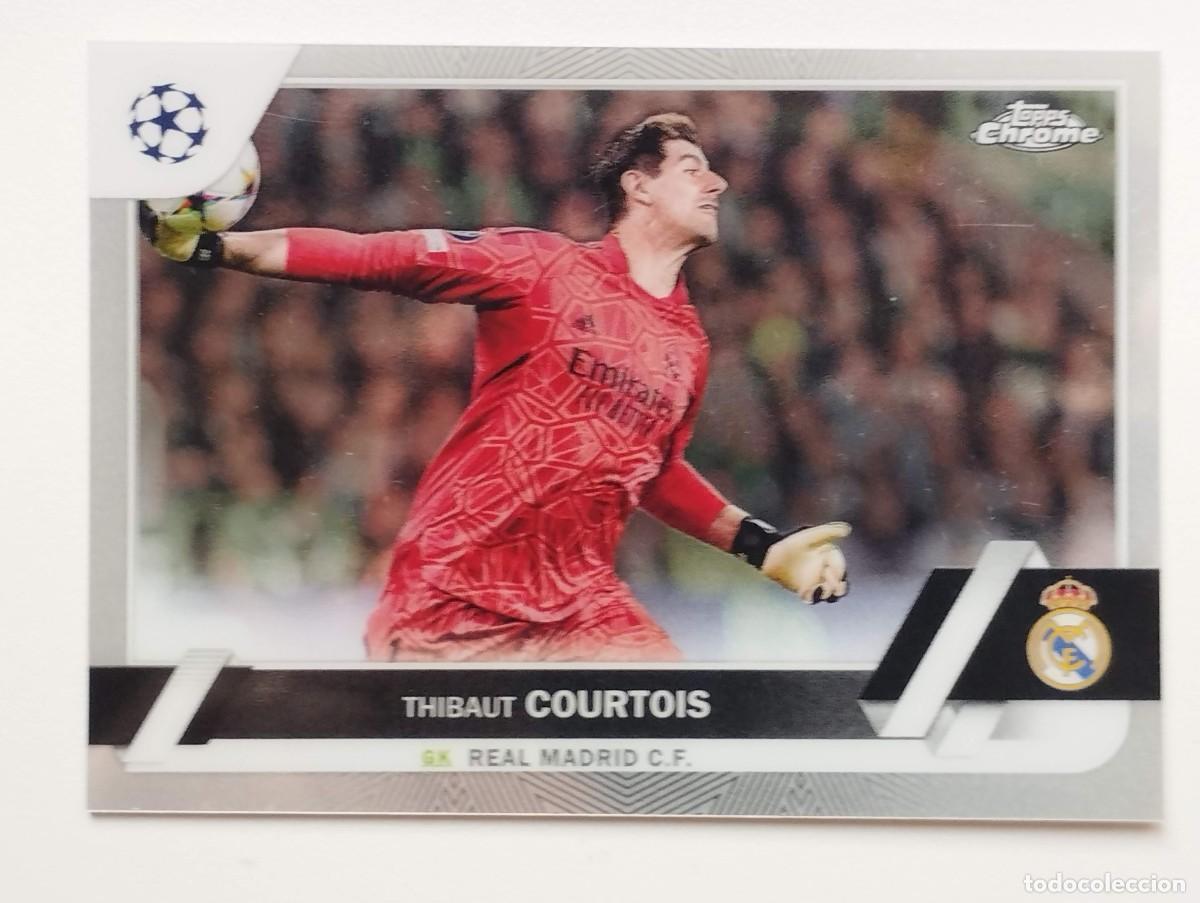 Cromos de f&uacute;tbol: CROMO CARD TOPPS CHROME UEFA CHAMPIONS LEAGUE 2022 2023 22 23 COURTOIS 63 REAL MADRID