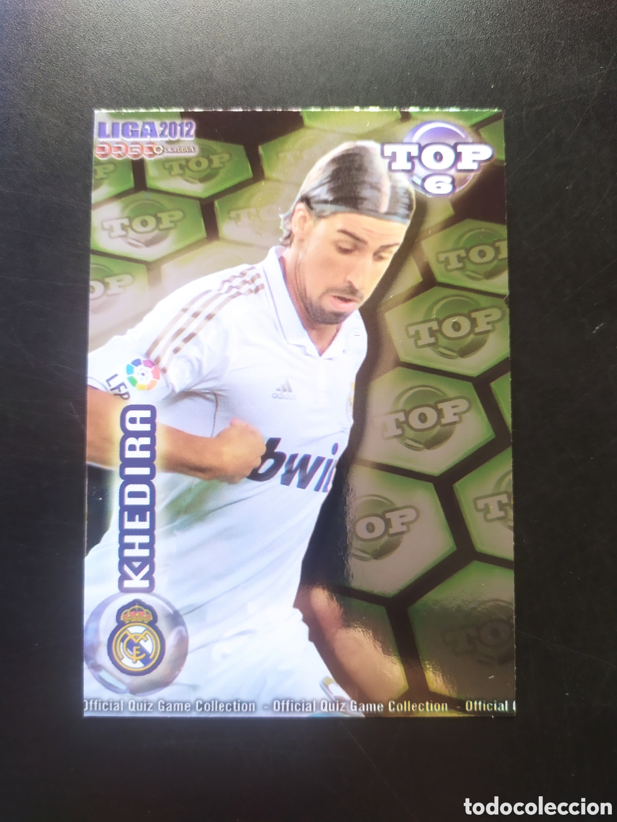 Football Stickers: Mundicromo fichas Liga 2011 2012 11 12 Khedira top brillo verde n&deg; 587 Real Madrid