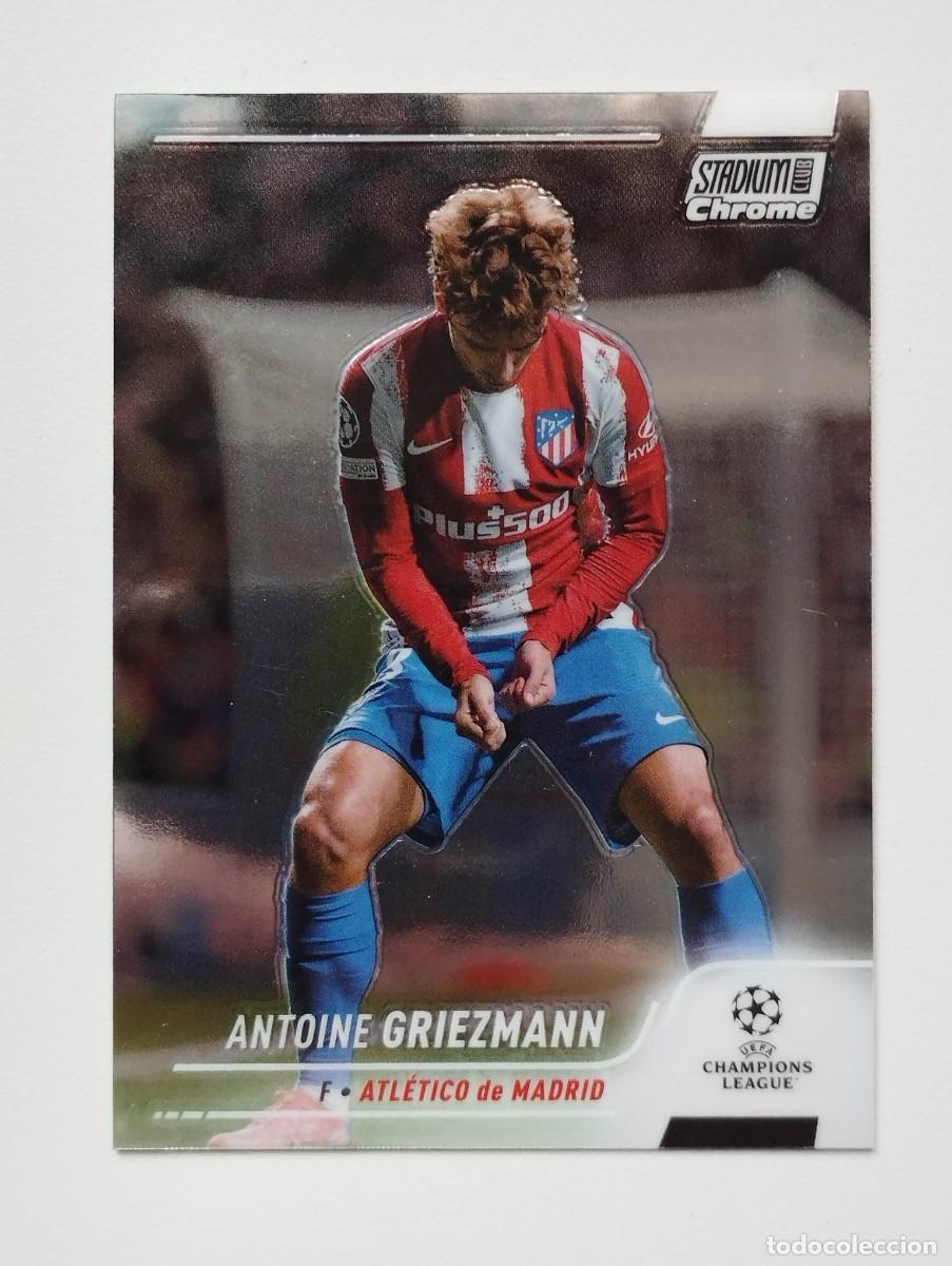 Football Stickers: CROMO CARD TOPPS 21 22 UEFA CHAMPIONS STADIUM CLUB CHROME GRIEZMANN 96 ATLETICO DE MADRID