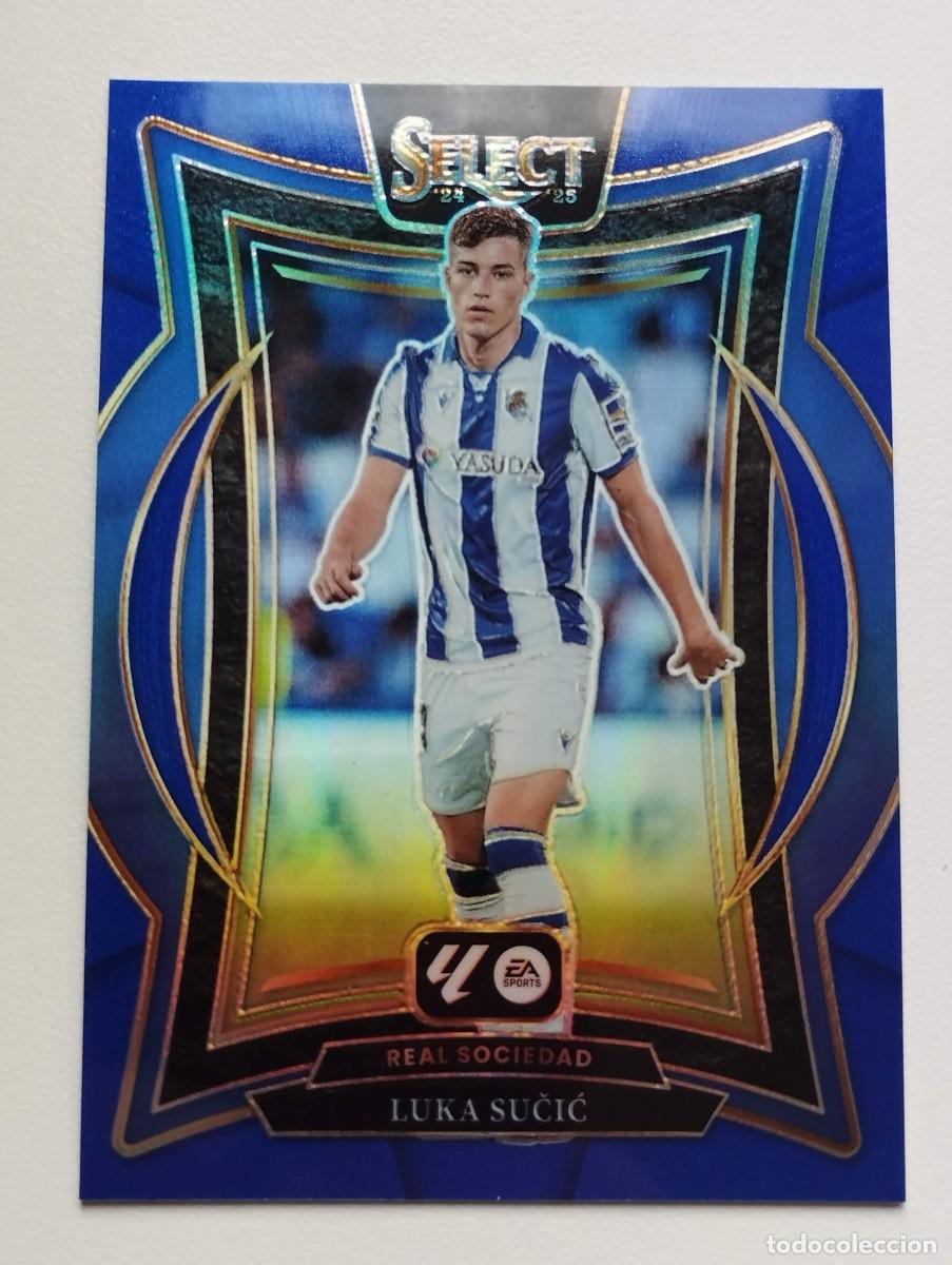 Cromos de f&uacute;tbol: CROMO CARD PANINI SELECT PRIZM LA LIGA 2024 2025 24 25 LUKA SUCIC 49 REAL SOCIEDAD - AZUL