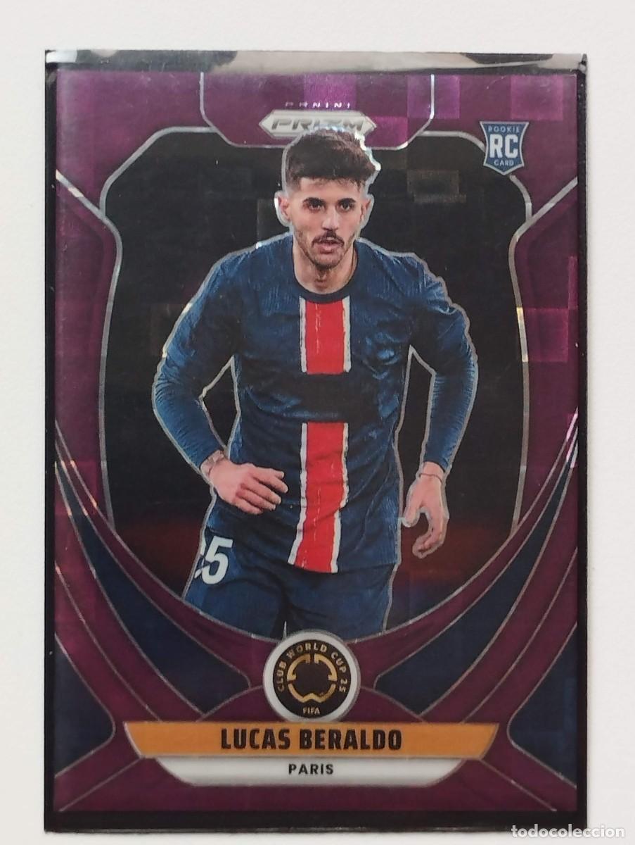 Cromos de f&uacute;tbol: CROMO CARD PANINI PRIZM FIFA WORLD CUP 2025 ROOKIE RC LUCAS BERALDO 157 PSG NUMERADA 46/49