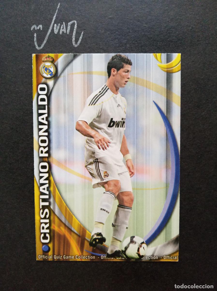 Cromos de f&uacute;tbol: N&ordm; 45 ERROR NOMBRE TRASERA CRISTIANO RONALDO REAL MADRID ⚽ MUNDICROMO &reg; QUIZ LIGA 2010 2011 10 11