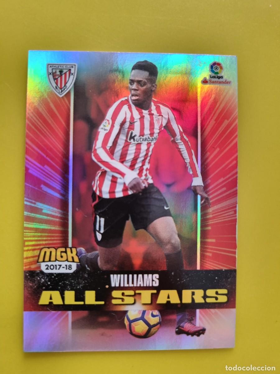 Cromos de f&uacute;tbol: CROMO FUTBOL MEGACRACKS 53 WILLIAMS ALL STARS ATH BILBAO 17 18 2017 2018 AR1026