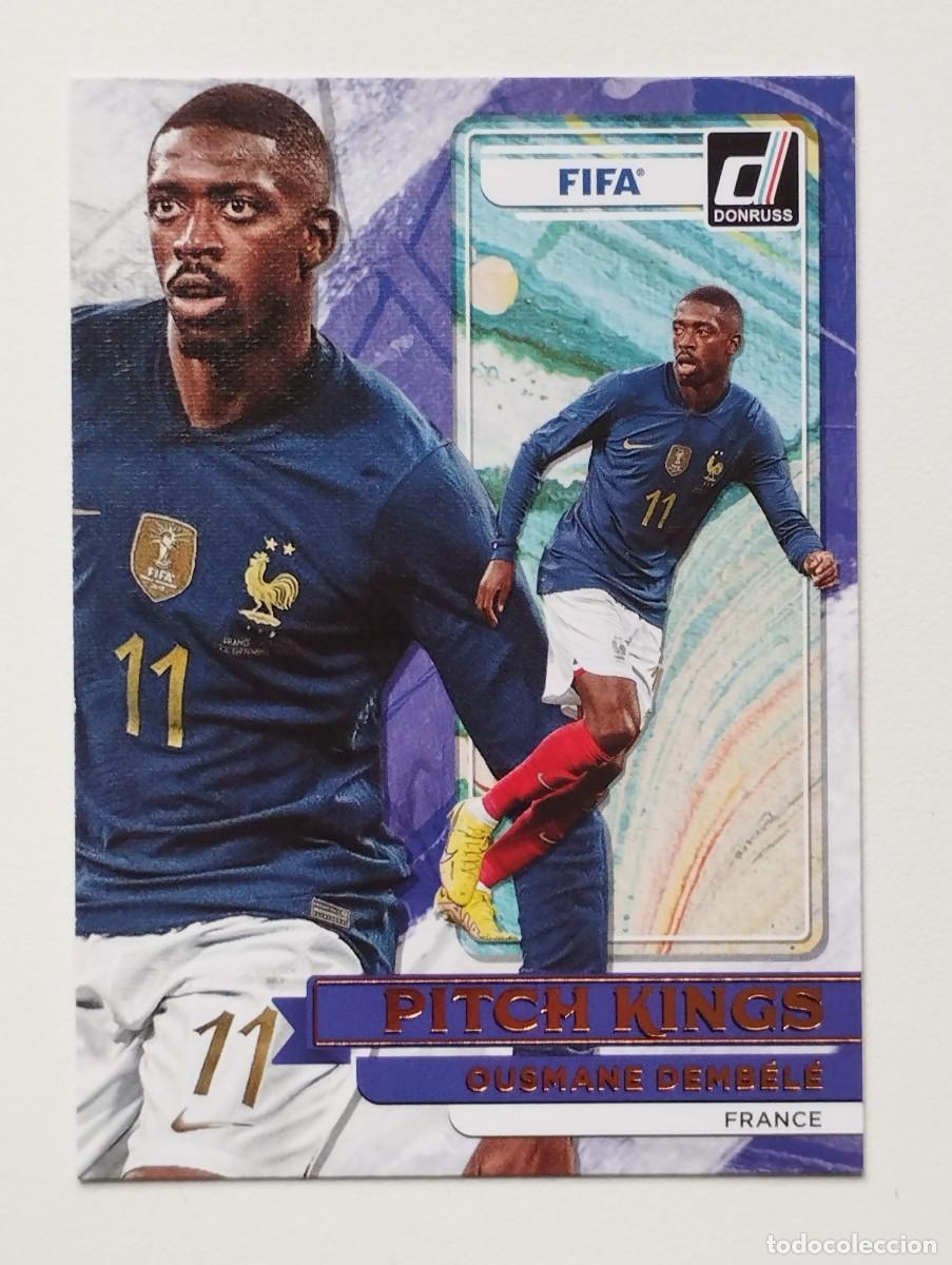 Fu&szlig;ball-Sticker: CROMO CARD DONRUSS SOCCER PANINI 2022 2023 22 23 FIFA PITCH KINGS OUSMANE DEMBELE 9 FRANCIA