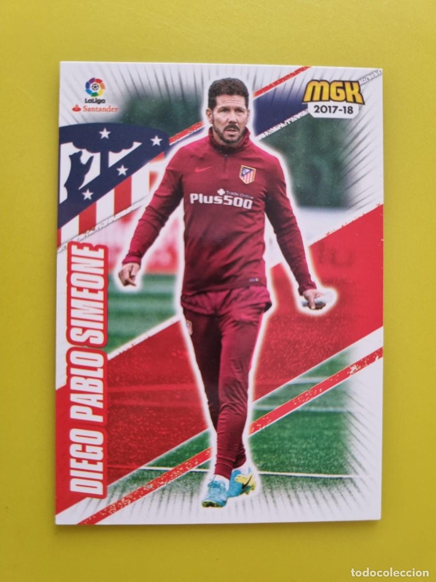 Fu&szlig;ball-Sticker: CROMO FUTBOL MEGACRACKS 77 DIEGO PABLO SIMEONE ENTRENADOR AT DE MADRID 17 18 2017 2018 AR1026