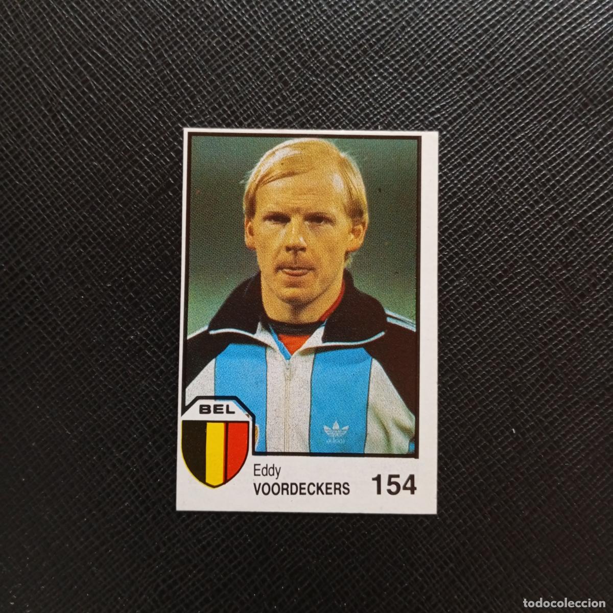 Fu&szlig;ball-Sticker: 154 VOORDECKERS BELGICA BARNA MEXICO MUNDIAL 1986 CROMO FUTBOL 86 - SIN PEGAR - A106 PG199