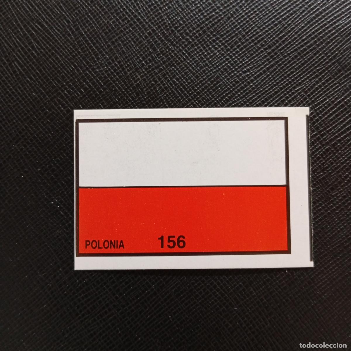 Fu&szlig;ball-Sticker: 156 BANDERA POLONIA BARNA MEXICO MUNDIAL 1986 CROMO FUTBOL 86 - SIN PEGAR - A106 PG208