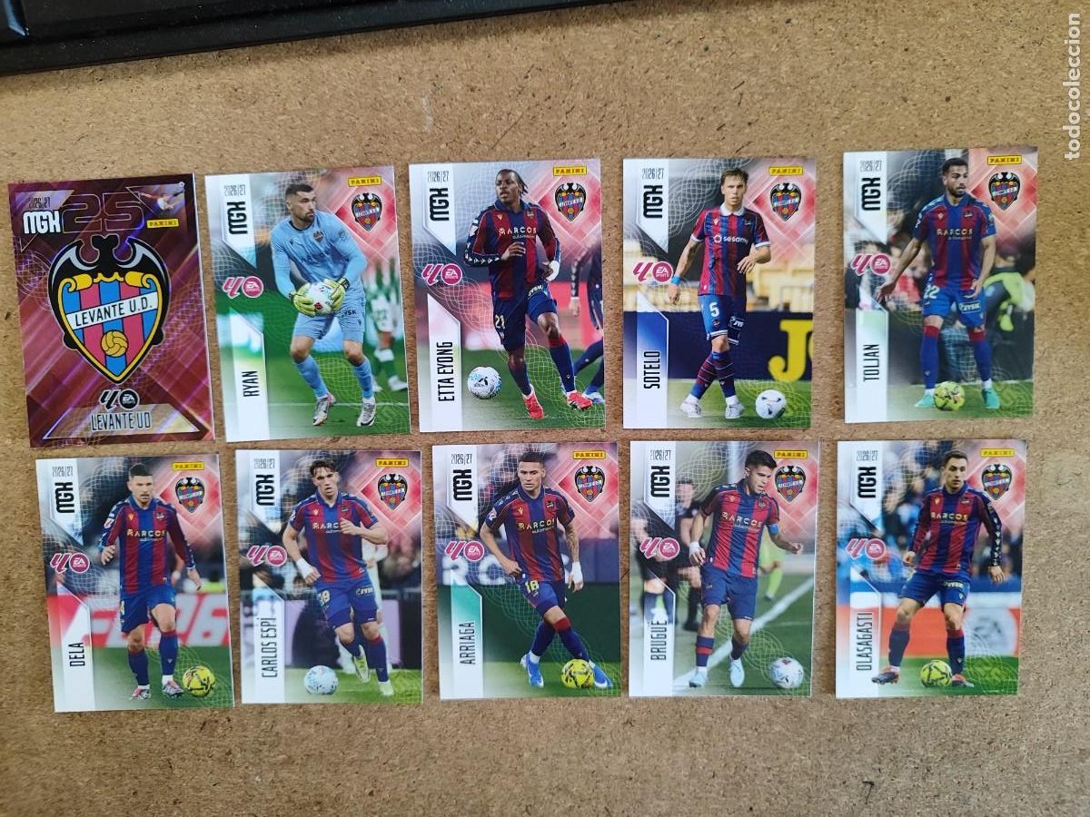 Fu&szlig;ball-Sticker: MEGACRACKS 26/27 LOTE DE 10 CARTAS DEL LEVANTE # PANINI