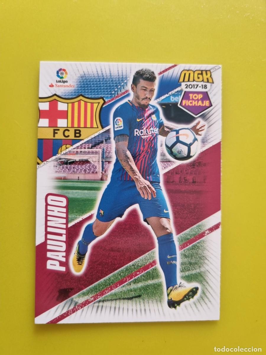 Cromos de f&uacute;tbol: CROMO FUTBOL MEGACRACKS 101 PAULINHO FC BARCELONA 17 18 2017 2018 AR1026