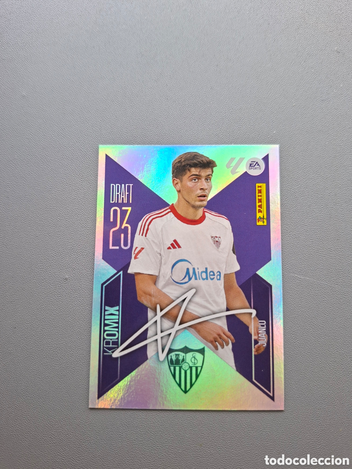Cromos de f&uacute;tbol: Juanlu Kromix K14 Sevilla - Liga Este 2026 2027 26 27