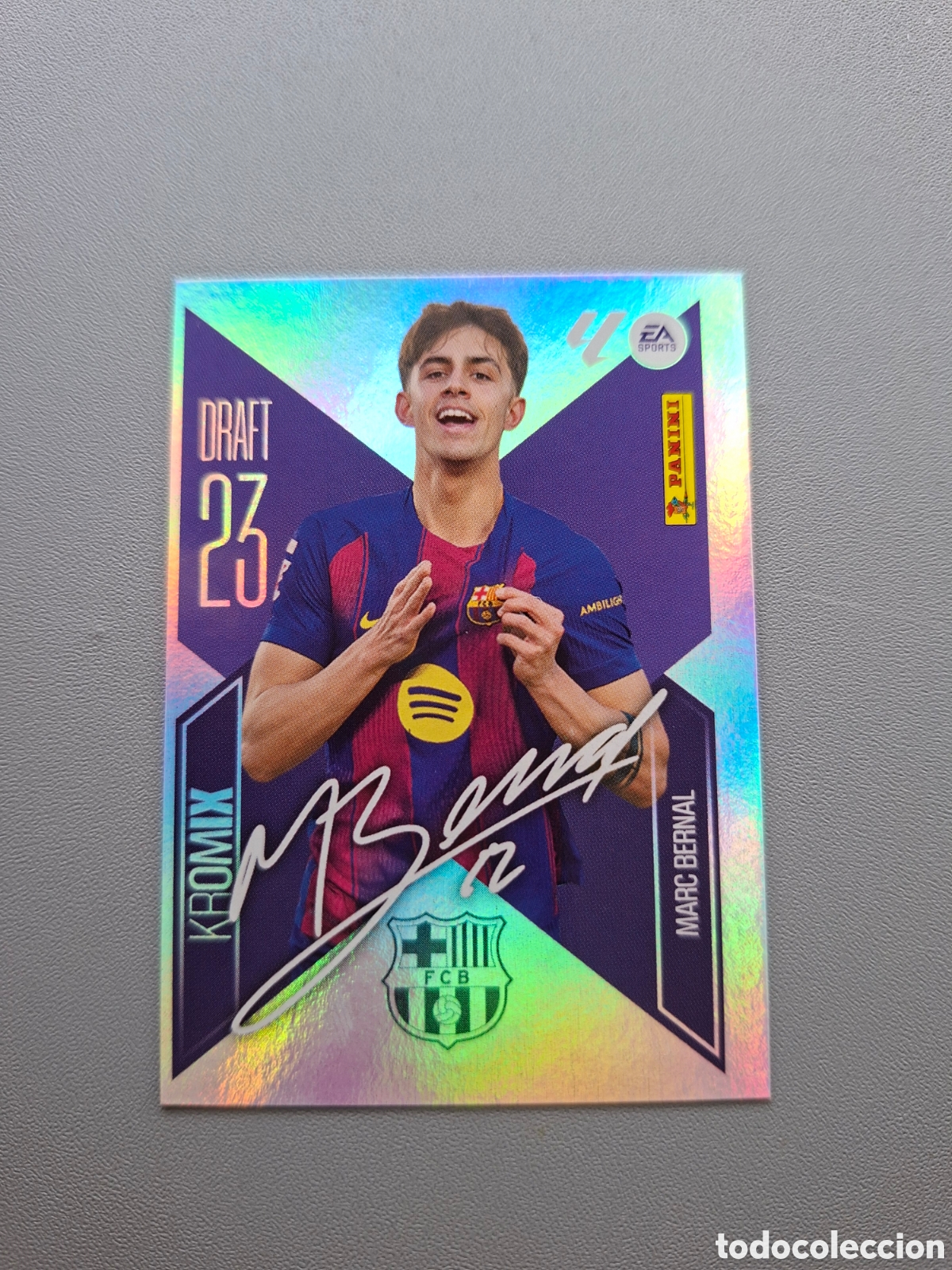 Cromos de f&uacute;tbol: Marc Bernal Kromix K15 Barcelona - Liga Este 2026 2027 26 27
