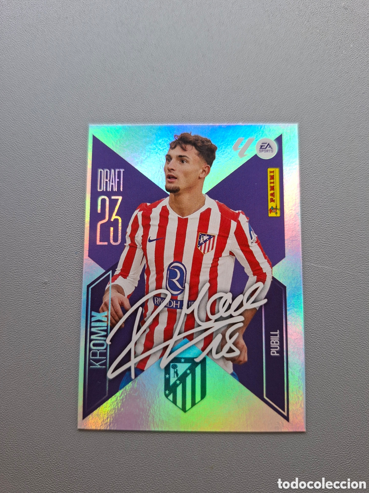 Cromos de f&uacute;tbol: Pubill Kromix K19 Atletico de Madrid - Liga Este 2026 2027 26 27