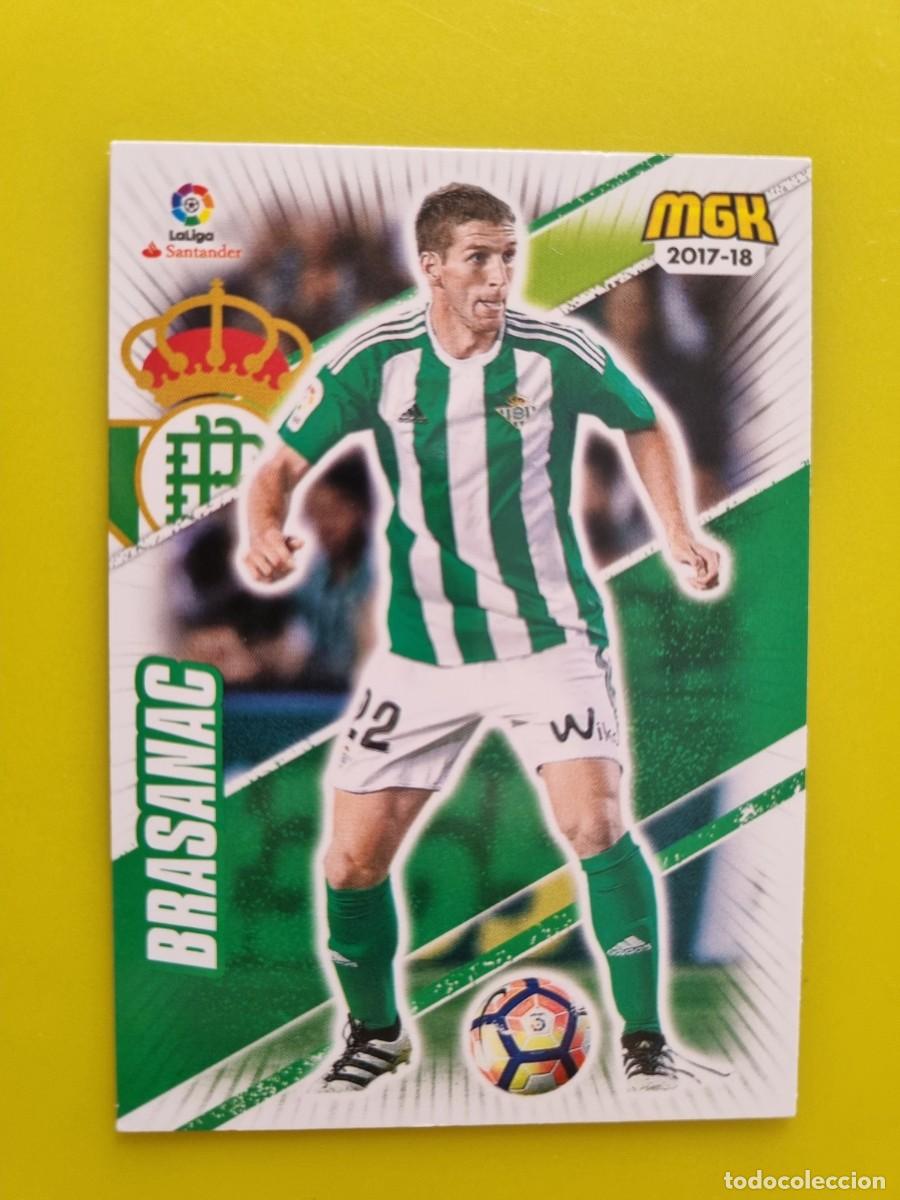 Cromos de f&uacute;tbol: CROMO FUTBOL MEGACRACKS 121 BRASANAC REAL BETIS 17 18 2017 2018 AR1026
