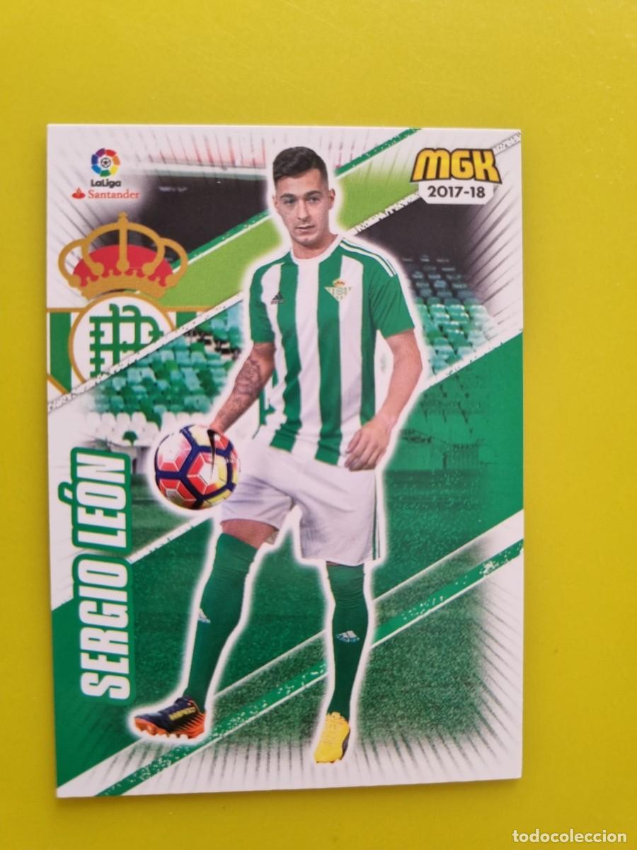 Cromos de f&uacute;tbol: CROMO FUTBOL MEGACRACKS 125 SERGIO LEON REAL BETIS 17 18 2017 2018 AR1026