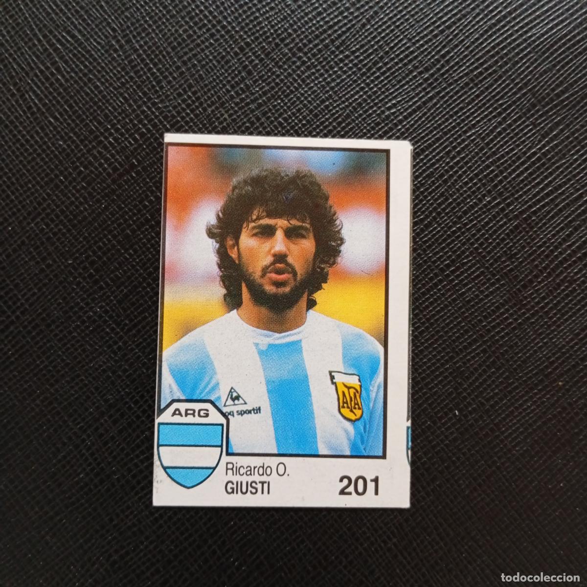 Football Stickers: 201 GIUSTI ARGENTINA BARNA MEXICO MUNDIAL 1986 CROMO FUTBOL 86 - SIN PEGAR - A106 PG298