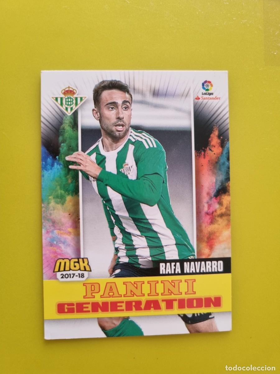 Cromos de f&uacute;tbol: CROMO FUTBOL MEGACRACKS 135 RAFA NAVARRO GENERATION REAL BETIS 17 18 2017 2018 AR1026