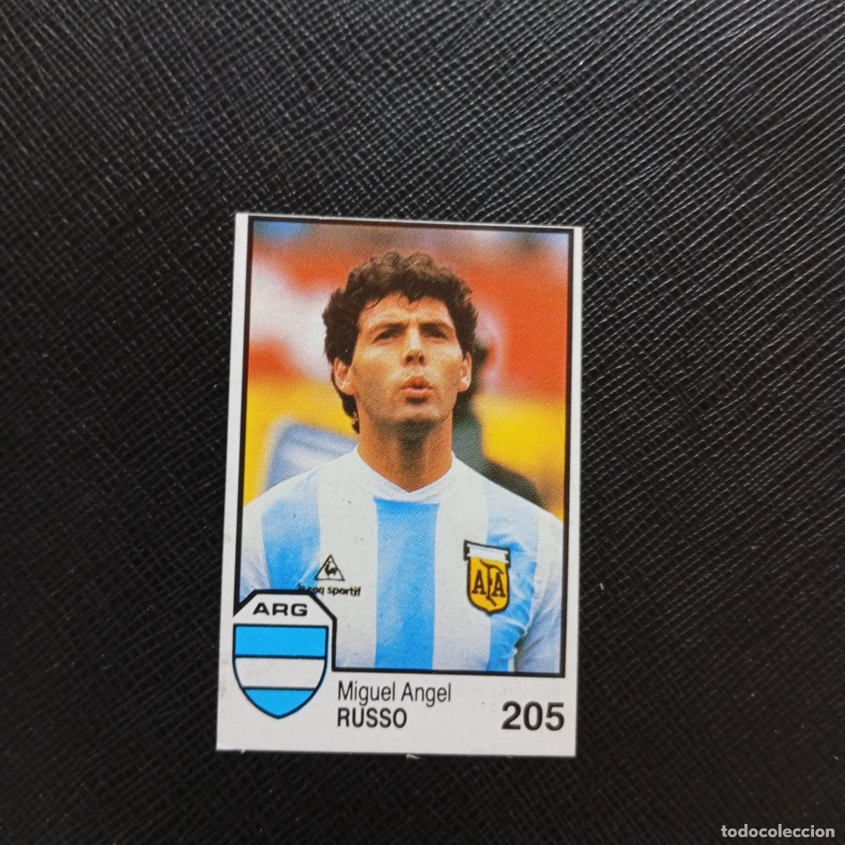 Cromos de f&uacute;tbol: 205 RUSSO ARGENTINA BARNA MEXICO MUNDIAL 1986 CROMO FUTBOL 86 - SIN PEGAR - A106 PG307