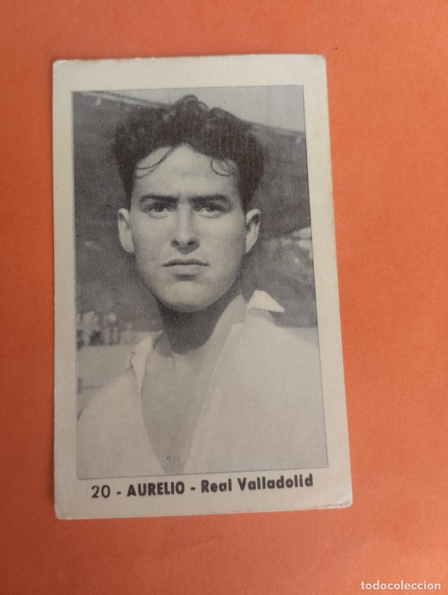 Cromos de Futebol: CROMO FUTBOL. N&ordm;20 AURELIO REAL VALLLADOLID. EDITORIAL RUIZ ROMERO. 1952-1953. 52-53. sin pegar..