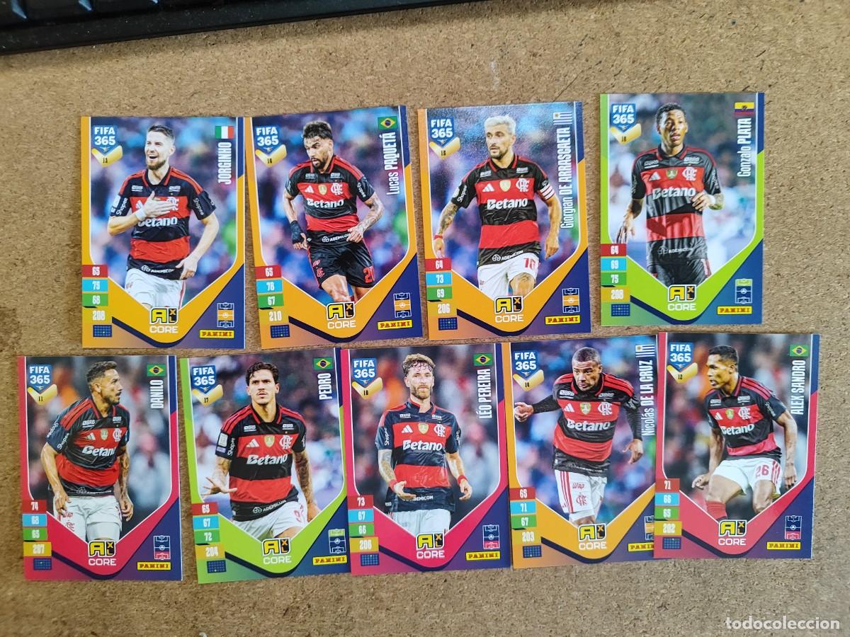 Cromos de f&uacute;tbol: ADRENALYN XL FIFA 365 2027 LOTE 9 CARTAS DEL FLAMENGO # PANINI