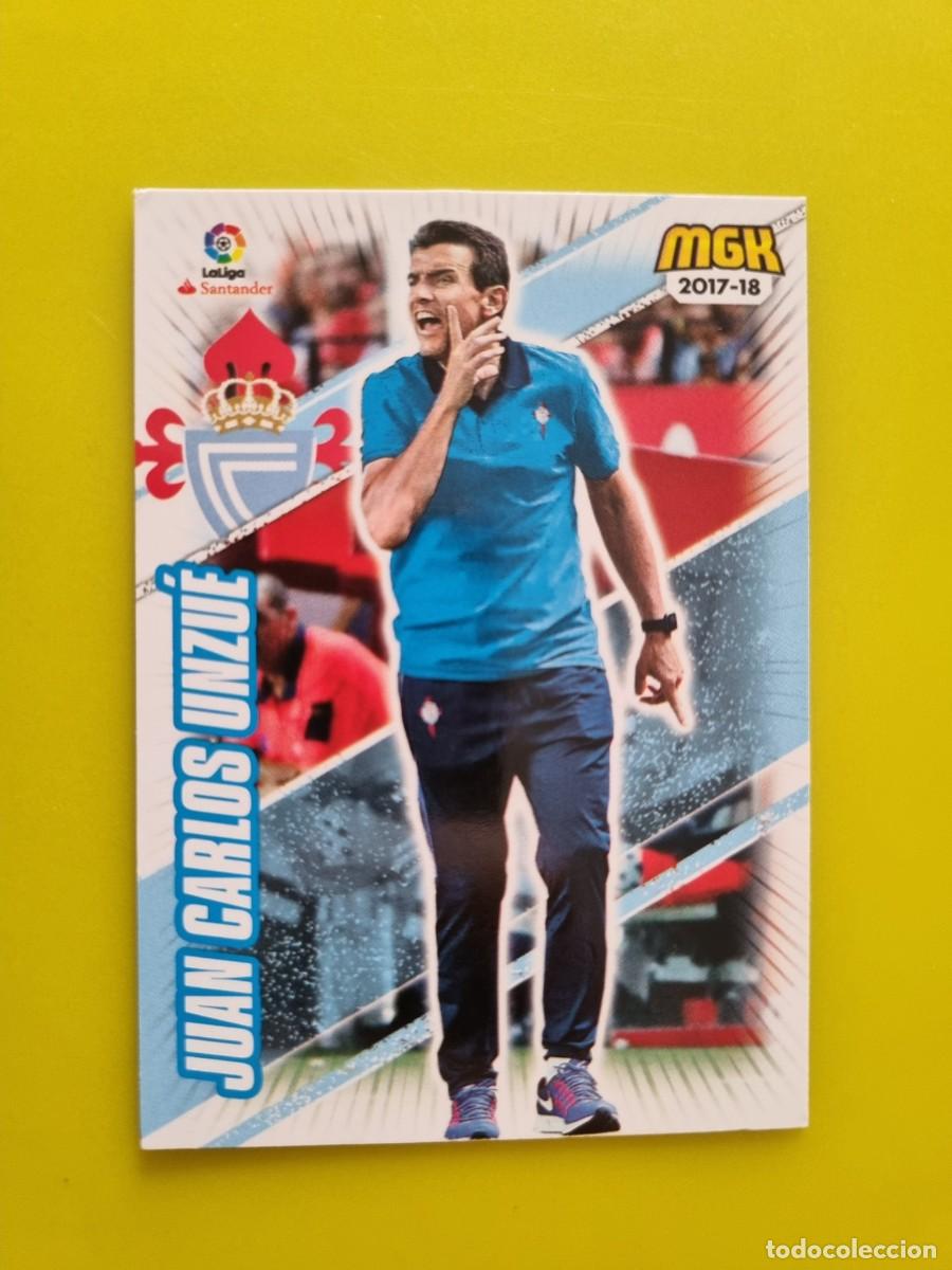 Cromos de f&uacute;tbol: CROMO FUTBOL MEGACRACKS 158 JUAN CARLOS UNZUE ENTRENADOR CELTA DE VIGO 17 18 2017 2018 AR1026