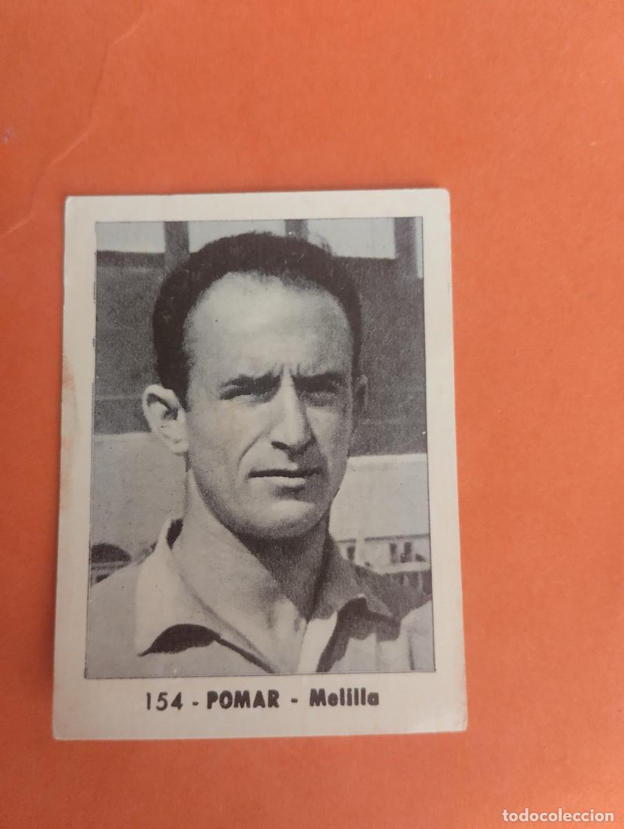 Cromos de f&uacute;tbol: CROMO FUTBOL. N&ordm;154 POMAR. MELILLA. EDITORIAL RUIZ ROMERO. 1952-1953. 52-53. sin pegar..
