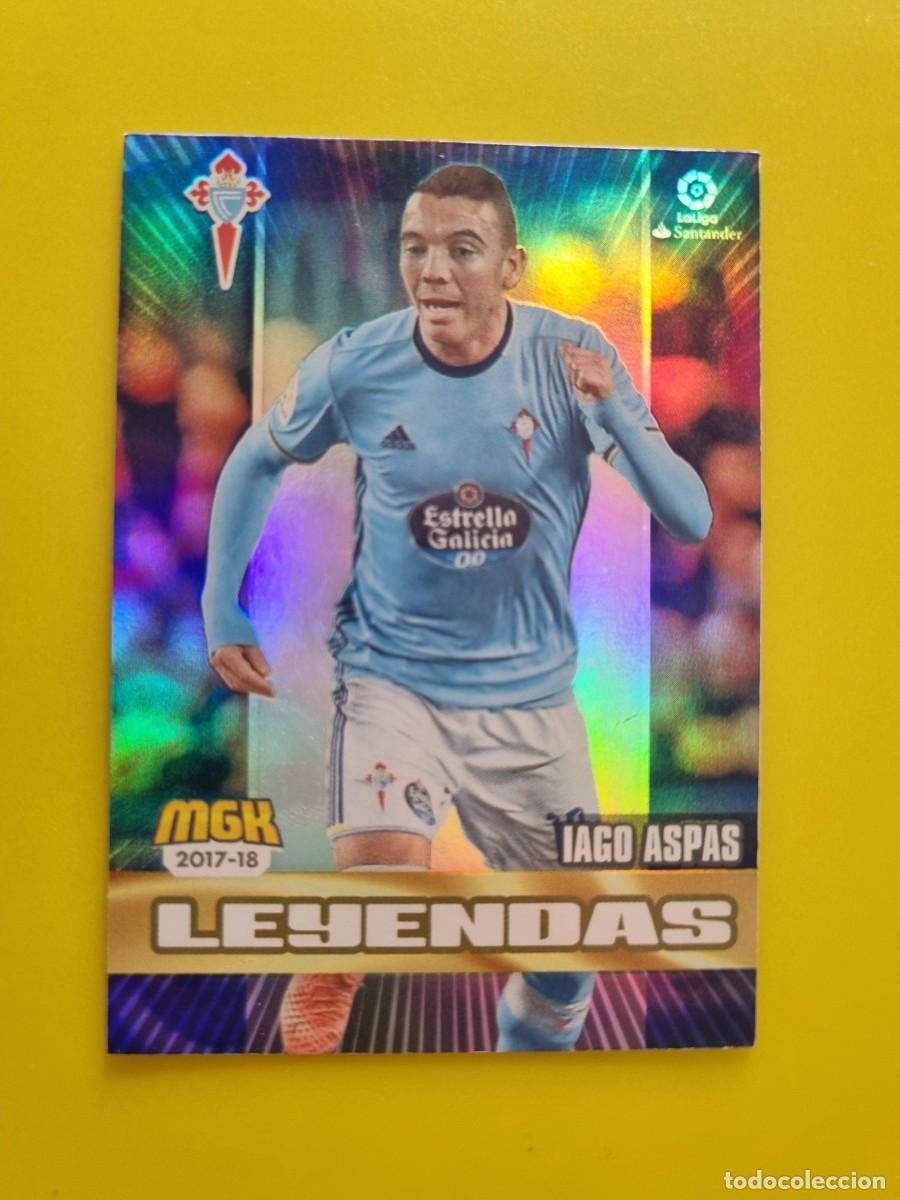 Cromos de f&uacute;tbol: CROMO FUTBOL MEGACRACKS 159 IAGO ASPAS LEYENDAS CELTA DE VIGO 17 18 2017 2018 AR1026