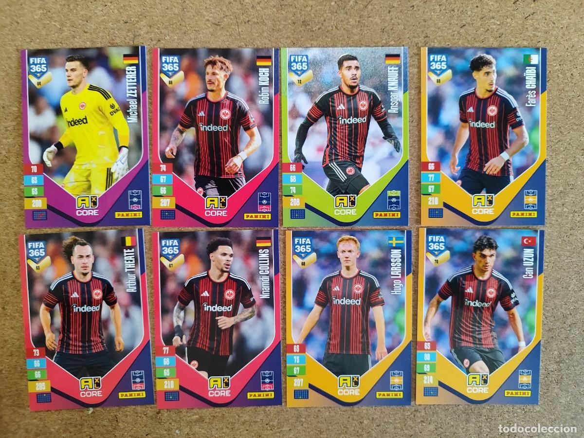 Cromos de f&uacute;tbol: ADRENALYN XL FIFA 365 2027 LOTE 8 CARTAS DEL EINTRACH DE FRANKFURT # PANINI