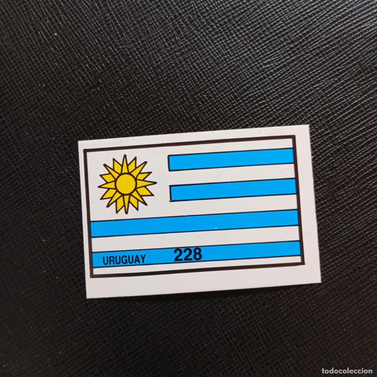 Cromos de f&uacute;tbol: 228 BANDERA URUGUAY BARNA MEXICO MUNDIAL 1986 CROMO FUTBOL 86 - SIN PEGAR - A106 PG469
