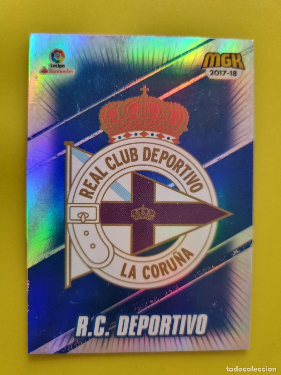 Cromos de f&uacute;tbol: CROMO FUTBOL MEGACRACKS 163 ESCUDO REAL CLUB DEPORTIVO LA CORU&Ntilde;A 17 18 2017 2018 AR1026