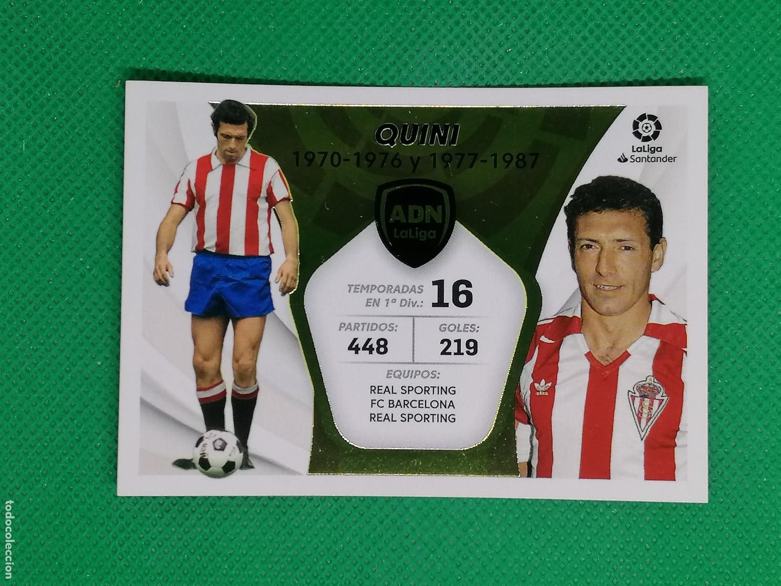 Cromos de f&uacute;tbol: QUINI SPORTING GIJON ADN 24 LALIGA ⚽ PANINI LIGA ESTE 21 22 2021 2022 ⚽