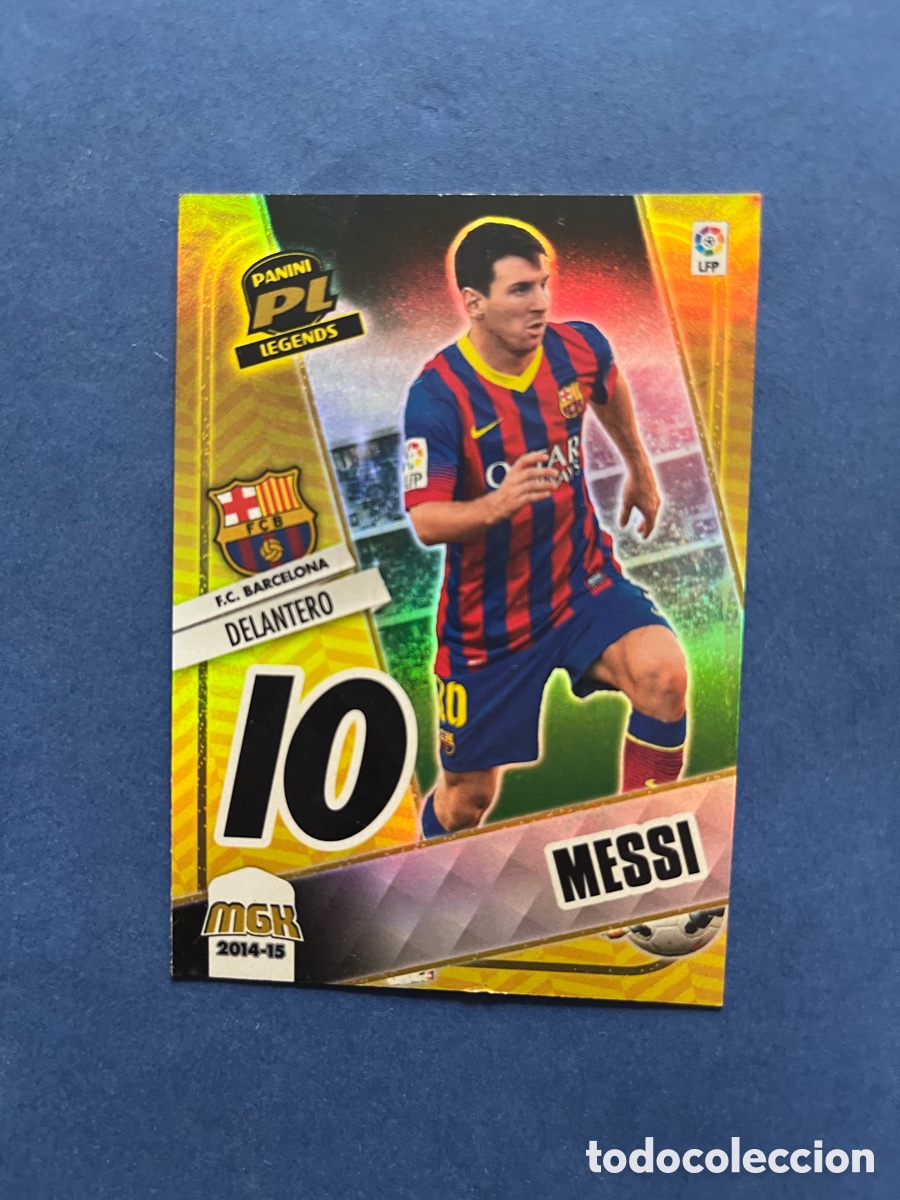 Cromos de f&uacute;tbol: Messi Panini Legends Megacracks 2014-15 .