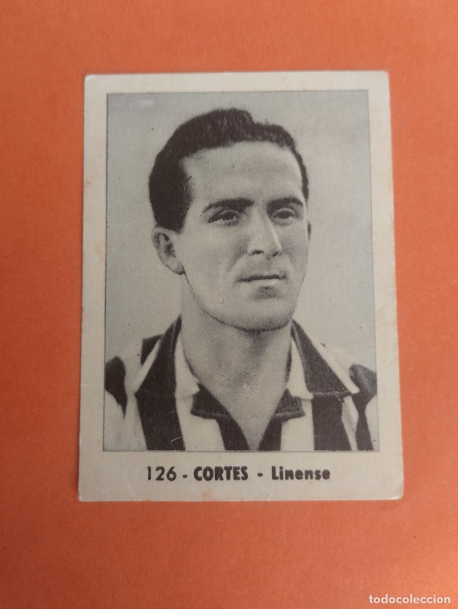 Figurine di Calcio: CROMO FUTBOL. N&ordm;126. CORTES. LINENSE. EDITORIAL RUIZ ROMERO. 1952-1953. 52-53. sin pegar..