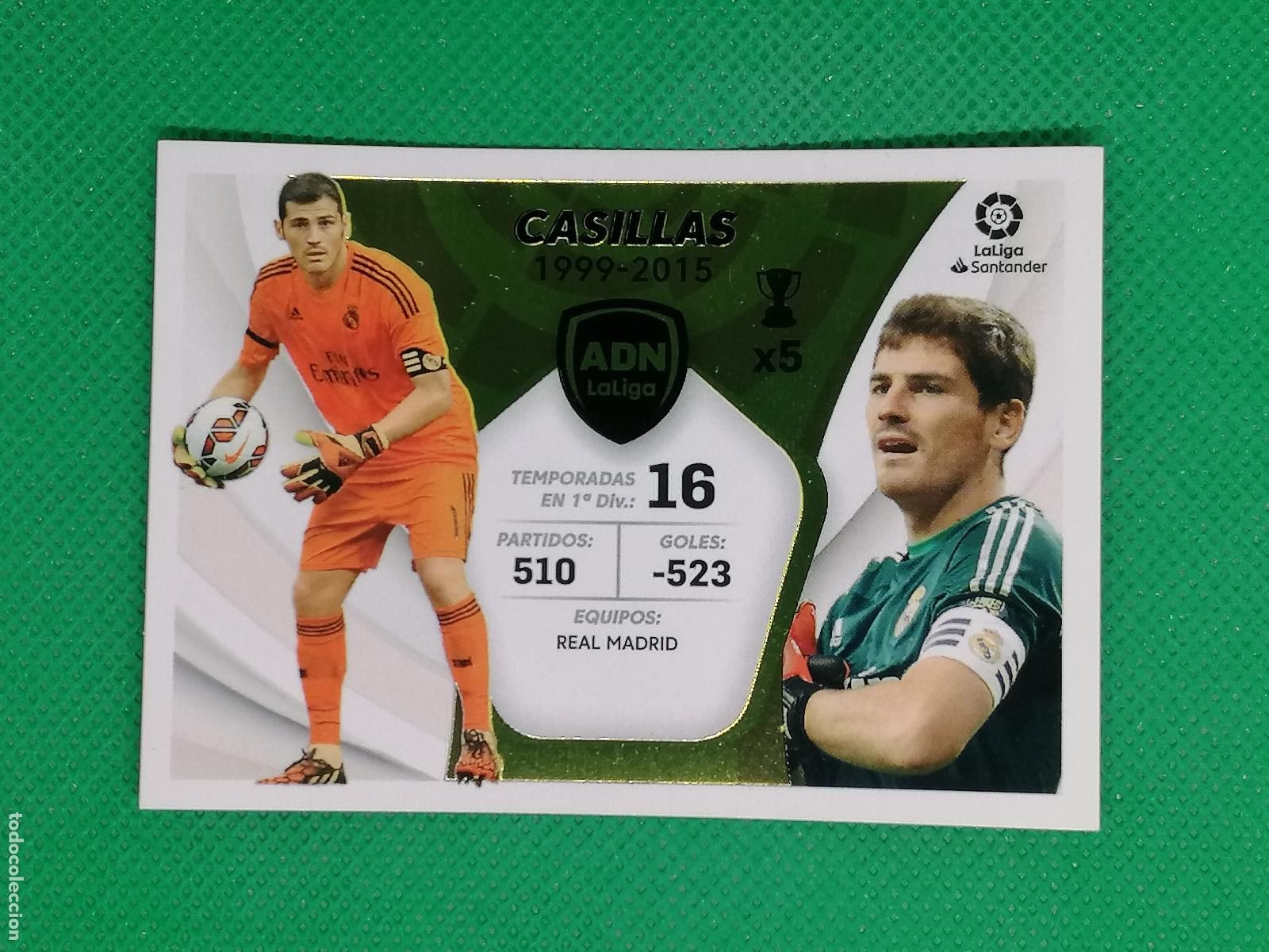 Figurine di Calcio: CASILLAS REAL MADRID ADN 5 LALIGA ⚽ PANINI LIGA ESTE 21 22 2021 2022 ⚽