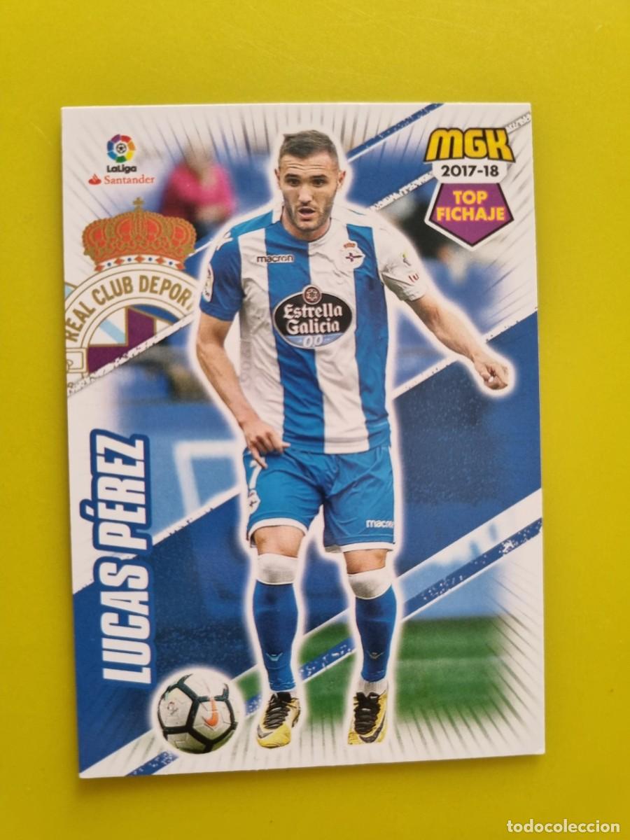 Figurine di Calcio: CROMO FUTBOL MEGACRACKS 183 LUCAS PEREZ DEPORTIVO LA CORU&Ntilde;A 17 18 2017 2018 AR1026