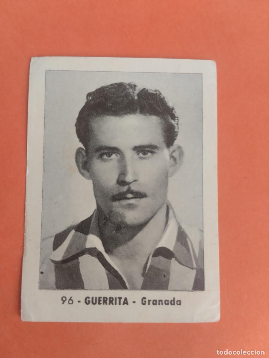 Fu&szlig;ball-Sticker: CROMO FUTBOL. N&ordm;96. GUERRITA. GRANADA. EDITORIAL RUIZ ROMERO. 1952-1953. 52-53. sin pegar..