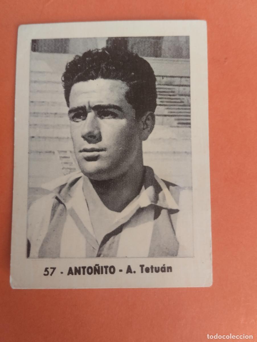 Cromos de f&uacute;tbol: CROMO FUTBOL. N&ordm;57. ANTO&Ntilde;ITO. A. TETUAN. EDITORIAL RUIZ ROMERO. 1952-1953. 52-53. sin pegar..