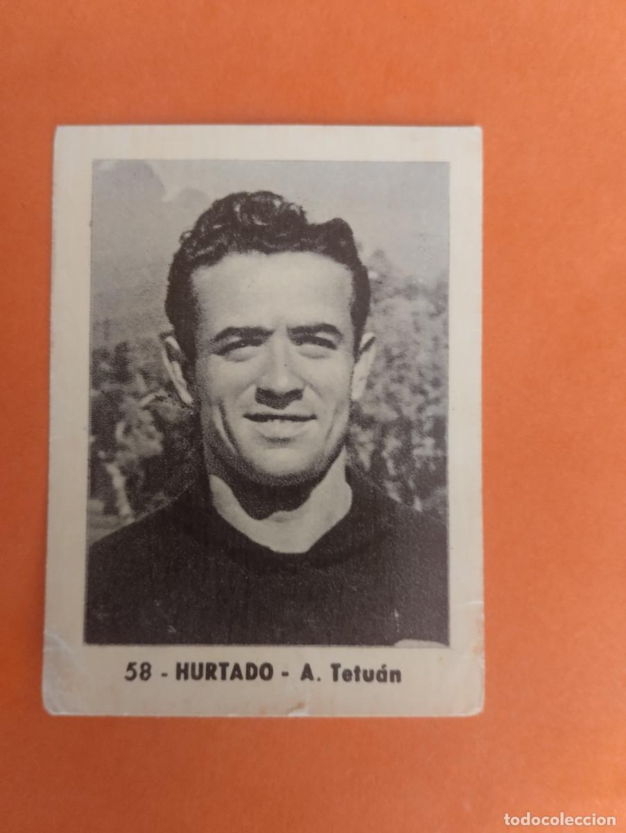 Cromos de f&uacute;tbol: CROMO FUTBOL. N&ordm;58. HURTADO. A. TETUAN. EDITORIAL RUIZ ROMERO. 1952-1953. 52-53. sin pegar..