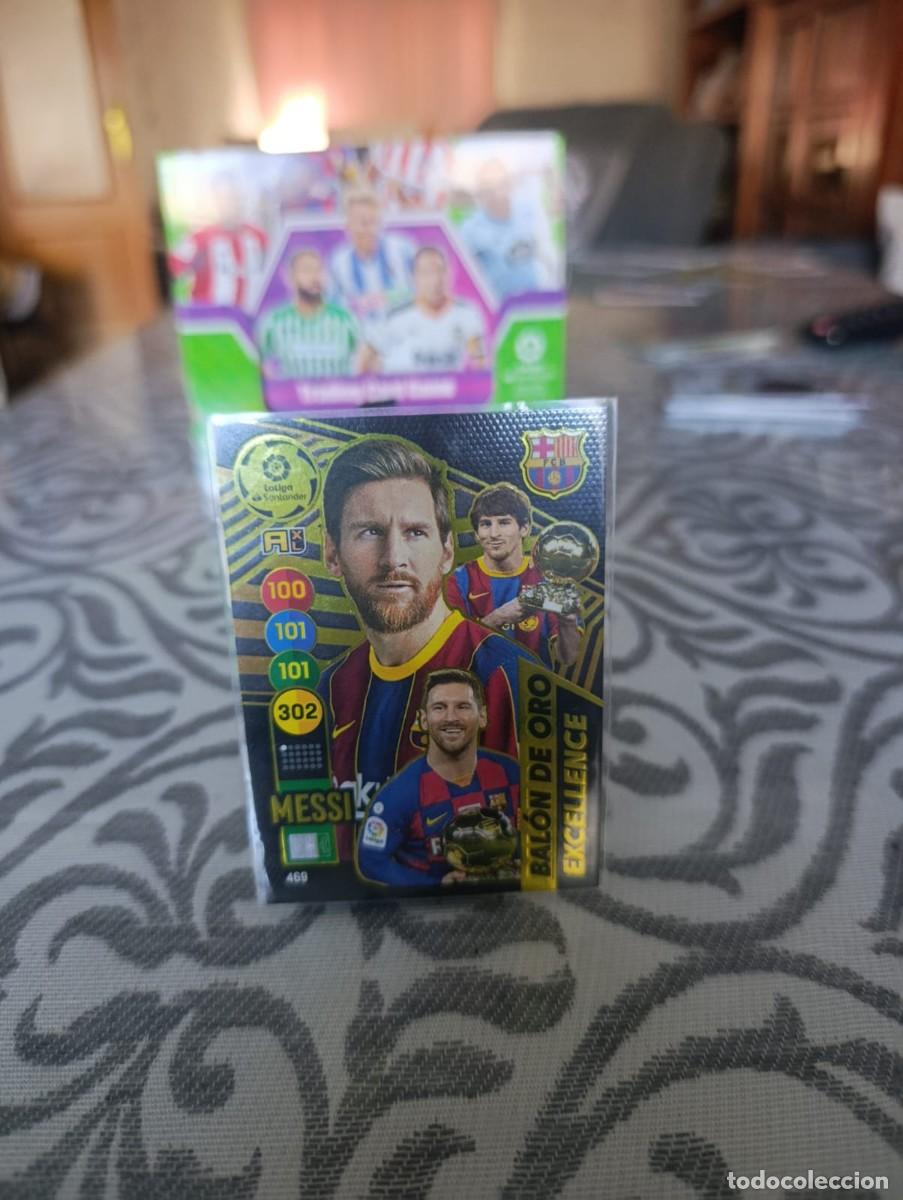 Cromos de f&uacute;tbol: Messi n&ordm; 469 &ldquo;Bal&oacute;n de Oro Excellence&rdquo; Adrenalyn XL 2020-21