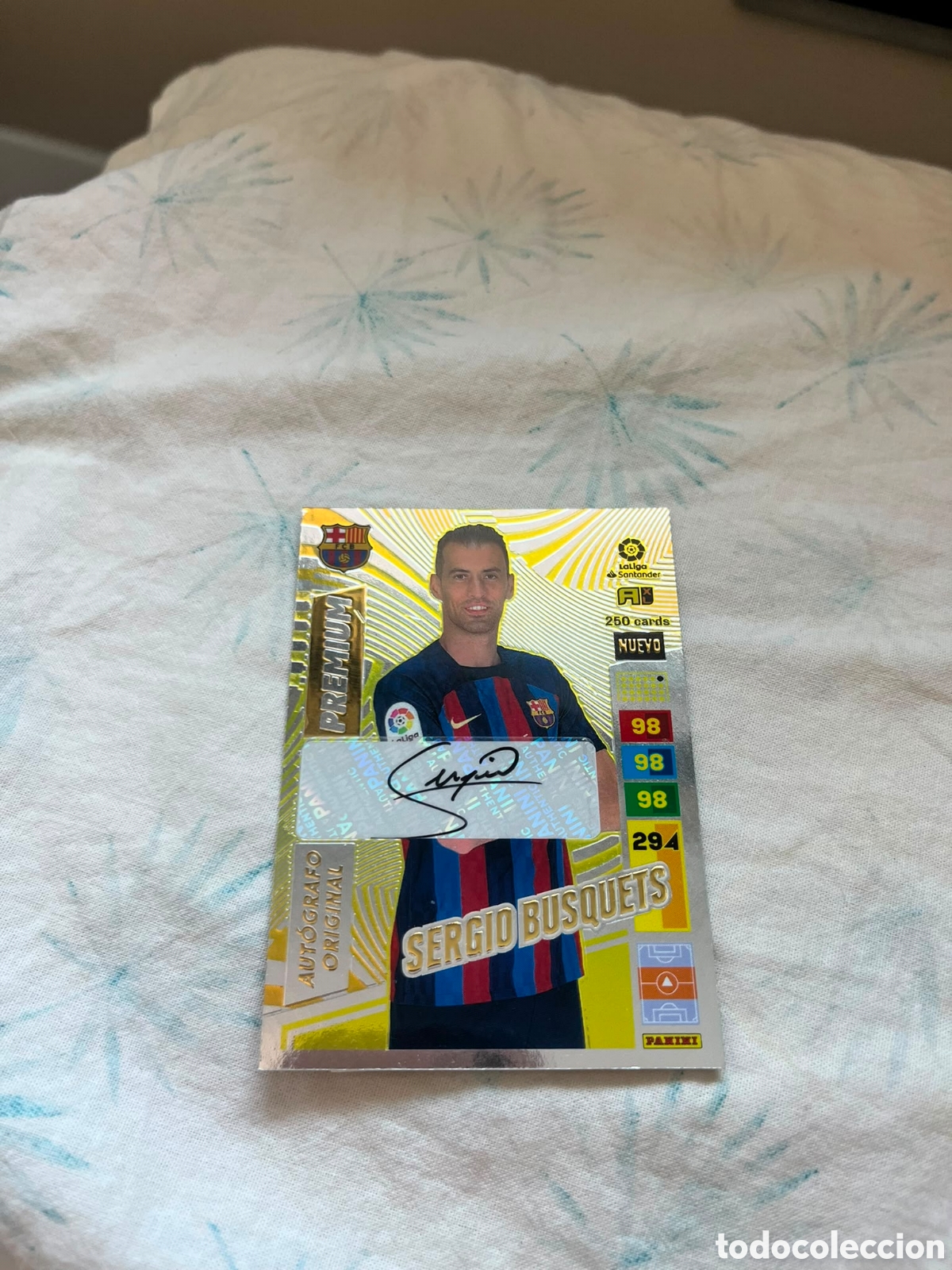 Cromos de f&uacute;tbol: Sergio busquets aut&oacute;grafo original adrenalyn