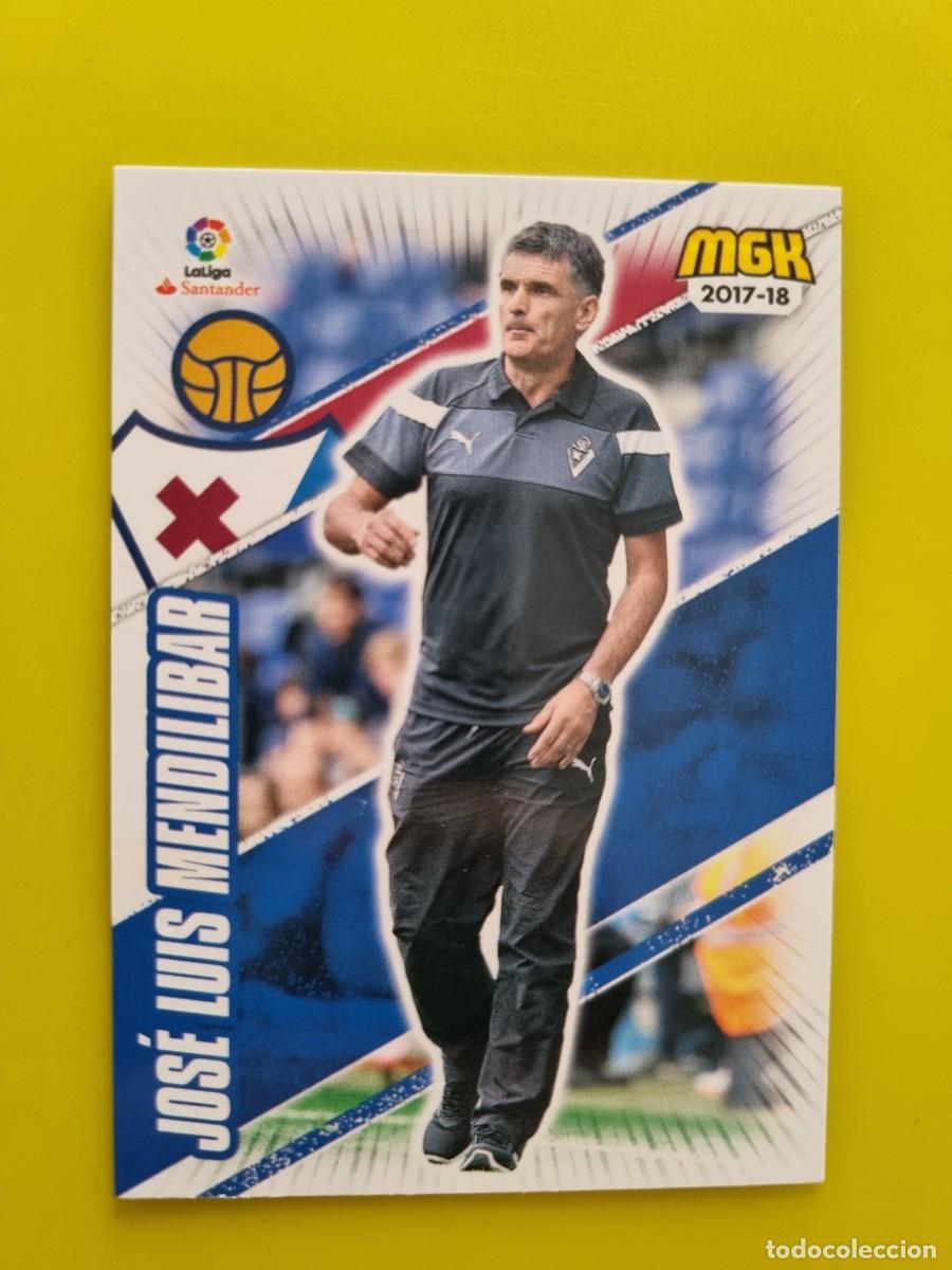 Cromos de f&uacute;tbol: CROMO FUTBOL MEGACRACKS 212 JOSE LUIS MENDILIBAR ENTRENDOR SD EIBAR 17 18 2017 2018 AR1026
