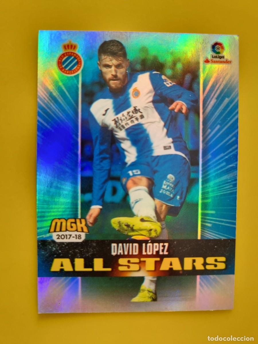 Cromos de f&uacute;tbol: CROMO FUTBOL MEGACRACKS 241 DAVID LOPEZ ALL STARS RCD ESPANYOL 17 18 2017 2018 AR1026