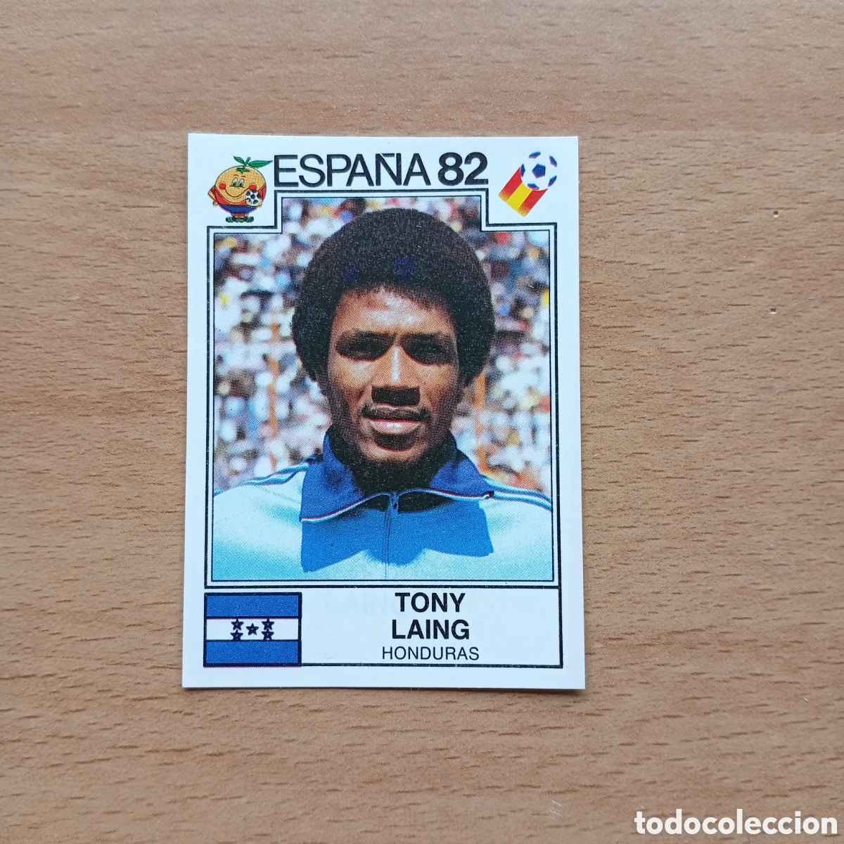 Fu&szlig;ball-Sticker: 1982 ESPA&Ntilde;A 82 - N&ordm; 359 TONY LAING - HONDURAS - PANINI