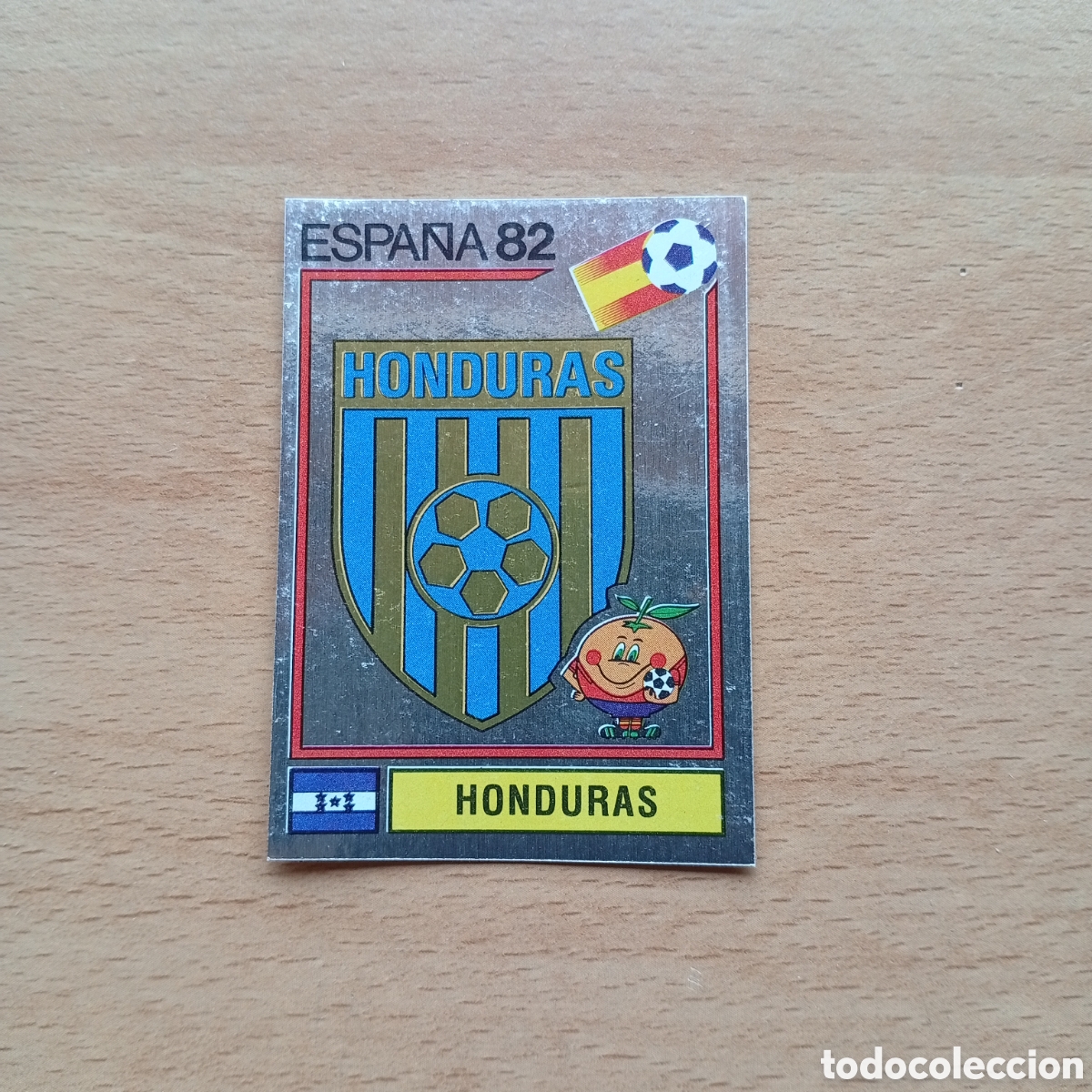 Fu&szlig;ball-Sticker: 1982 ESPA&Ntilde;A 82 - N&ordm; 346 ESCUDO - HONDURAS - PANINI