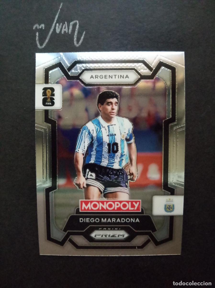 Fu&szlig;ball-Sticker: N&ordm; 3 MARADONA ARGENTINA FC BARCELONA ⚽ PANINI &reg; MONOPOLY PRIZM FIFA MUNDIAL 2026 WORLD CUP 26 NUEVO