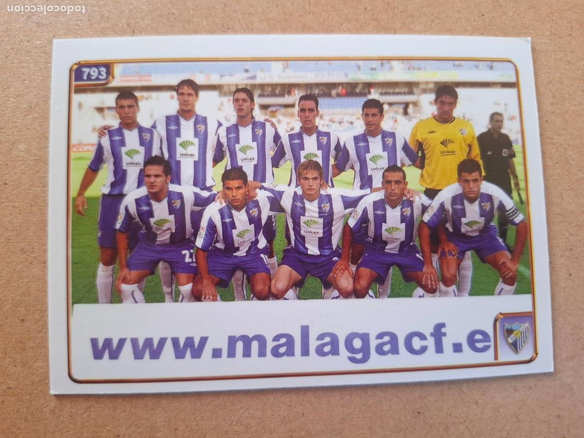 Cartes &agrave; collectionner de Football: MUNDICROMO 2004 2005 04 05 - 793 &Iacute;NDICE / EQUIPO - M&Aacute;LAGA CF
