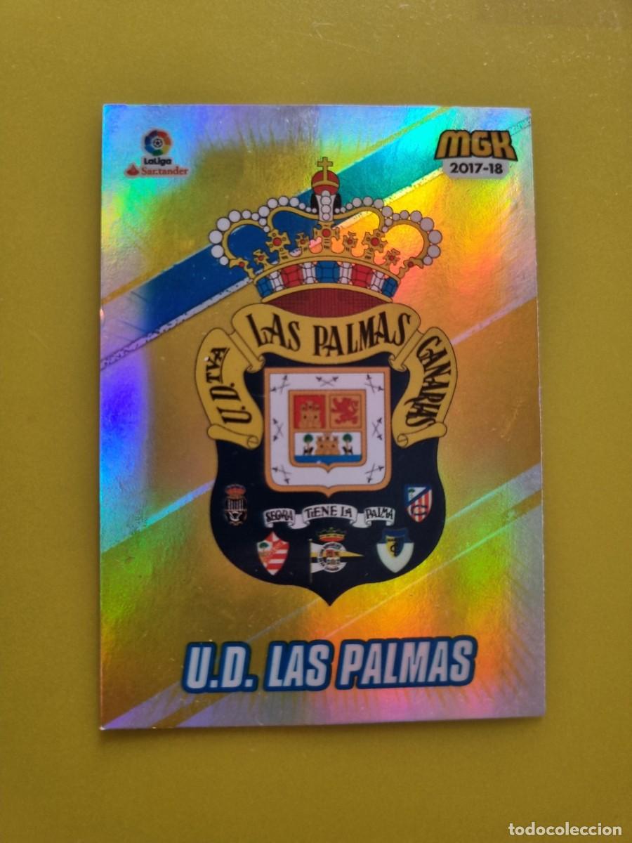 Cromos de f&uacute;tbol: CROMO FUTBOL MEGACRACKS 298 UD LAS PALMAS ESCUDO 17 18 2017 2018 AR1026